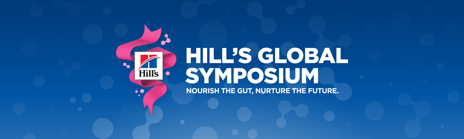 illustration of microbiome with Hill’s Global Symposium logo
